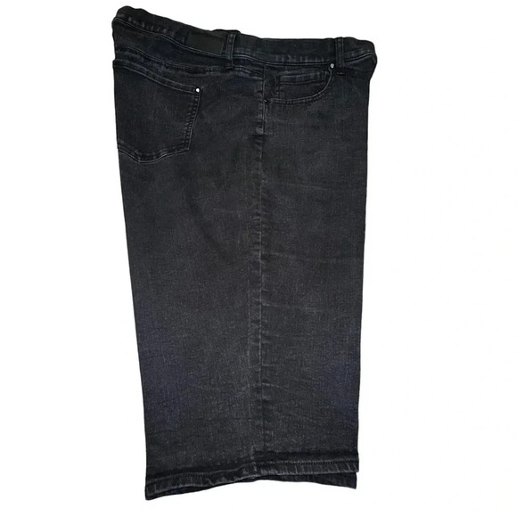 DKNY JEANS Ludlow short 20w plus size black jean capris - Picture 4 of 5